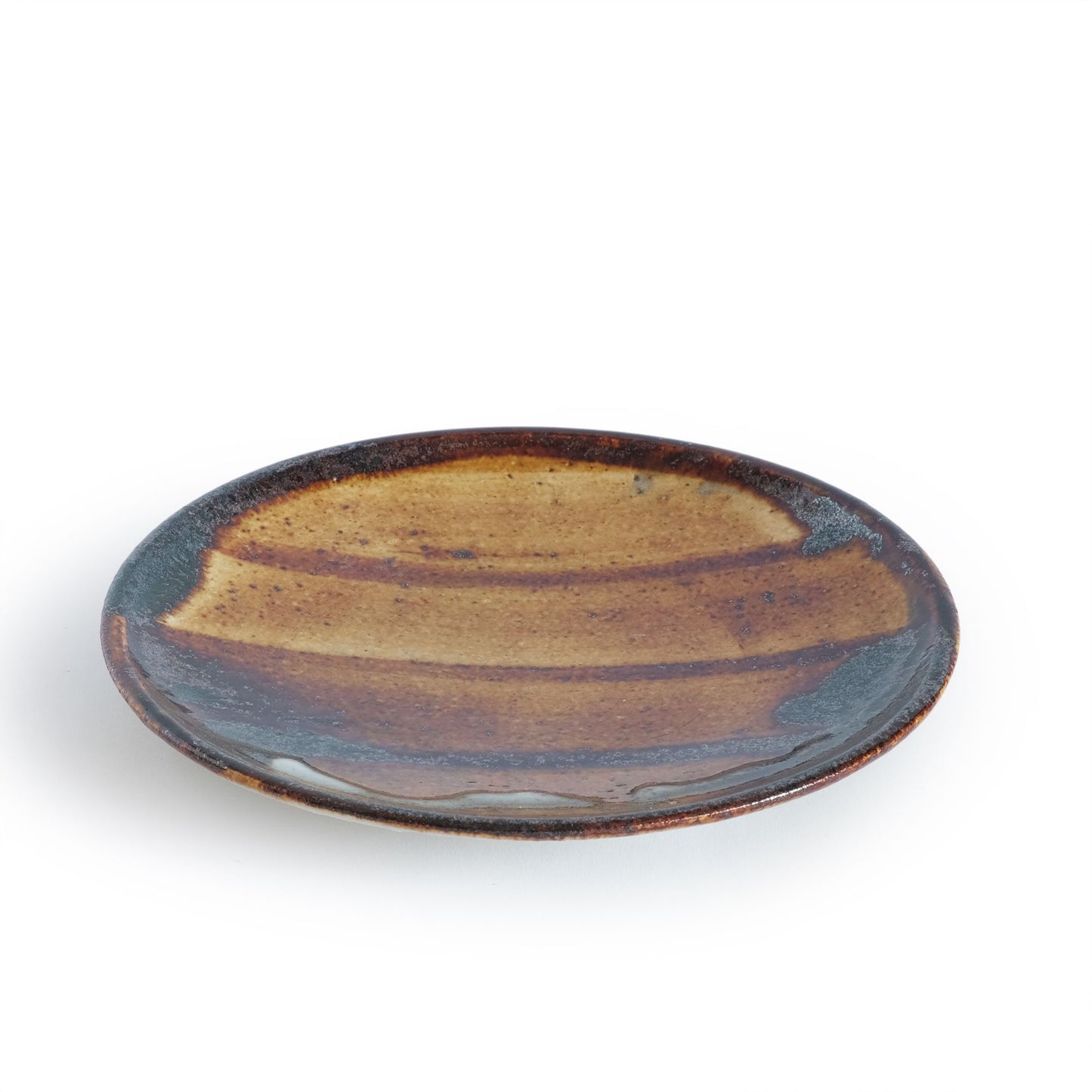 Ceramic Art Studio Okumura Round Plate Caramel 20cm