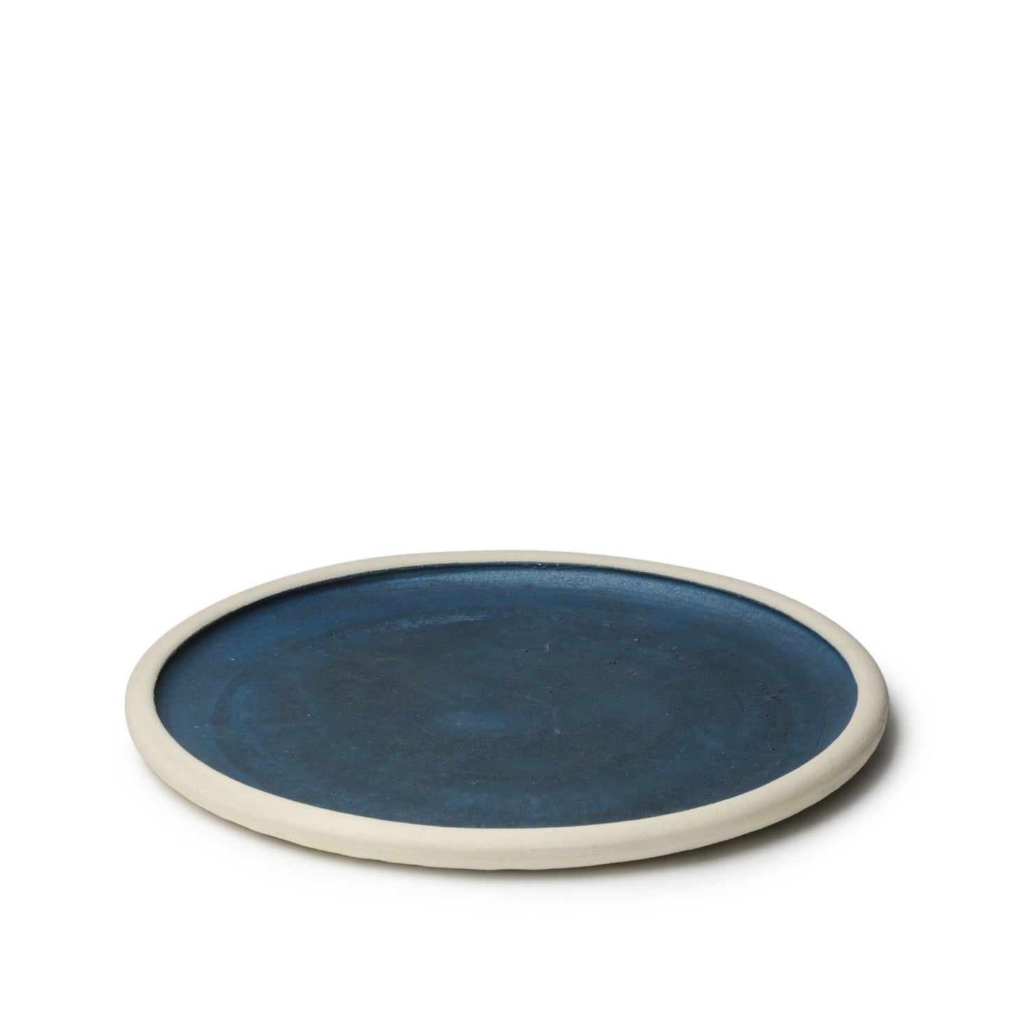 Nobuko Konno  Round Plate Blue