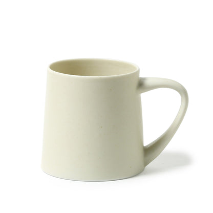 KANEAKI SAKAI POTTERY flat L mug ivory