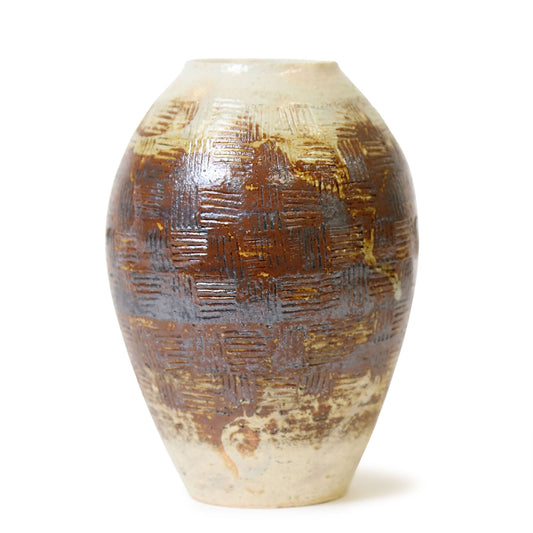 Shinsuku Okumura Japanese pottery vase vessel